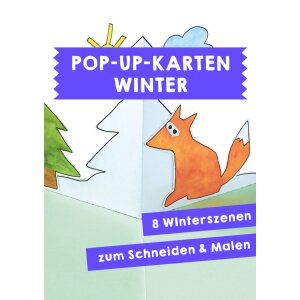 Pop-Up-Karten zum Thema Winter