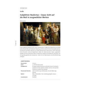 Goyas Sicht auf die Welt in ausgewählten Werken -...