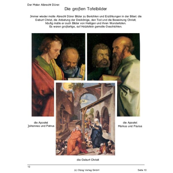 Albrecht Dürer - das Leben des großen deutschen Malers (3.-4. Klasse)