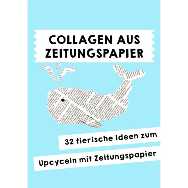 Tiere - Collagen aus Zeitungspapier