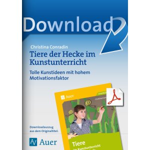 Tiere der Hecke: Kunstunterricht der Grundschule