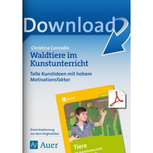 Waldtiere: Kunstunterricht der Grundschule