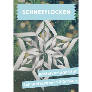 Schneeflocken aus Papier - Vorlagen