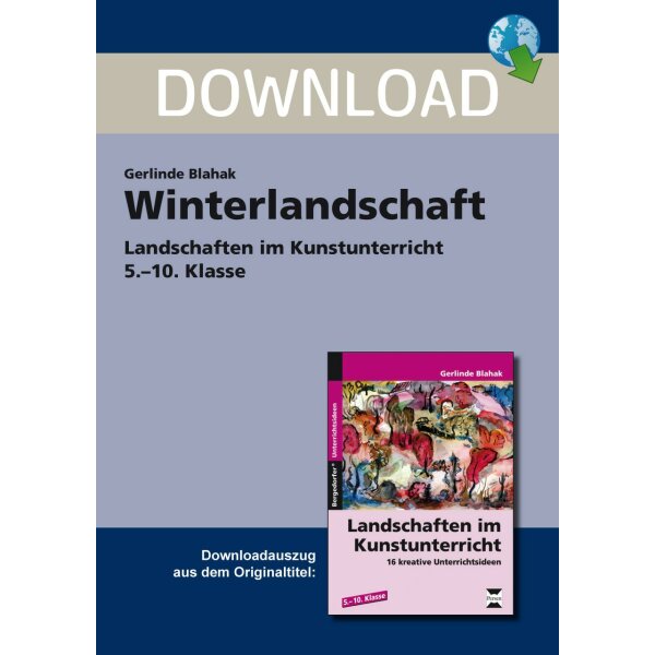 Winterlandschaft - Landschaften im Kunstunterricht