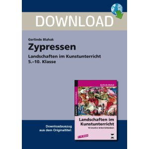 Zypressen - Landschaften im Kunstunterricht