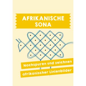 Afrikanische Sona - Linienbilder zum Nachspuren