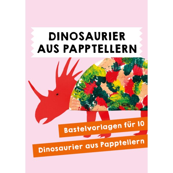 Pappteller-Dinosaurier
