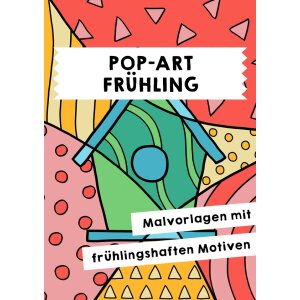 Frühling: Pop-Art-Motive zum Ausmalen