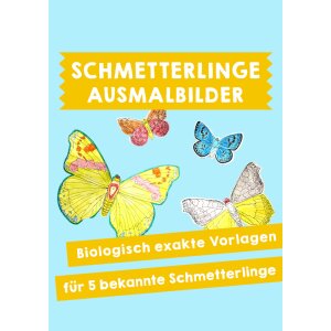 Bastelvorlagen Schmetterlinge in naturgetreuer Darstellung