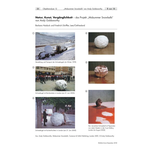 Midsummer Snowballs von Andy Goldsworthy - Natur, Kunst, Vergänglichkeit