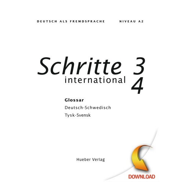 Schritte international 3 und 4  - Glossar Deutsch-Schwedisch - Tysk-Svensk