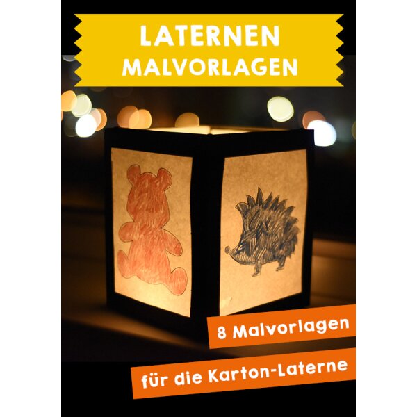 Laternen-Malvorlagen