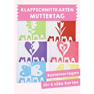 Muttertag - Klappschnittkarten