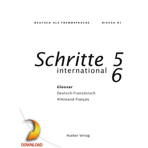 Schritte international 5 und 6  - Glossar Deutsch-Französisch, Allemand-Français