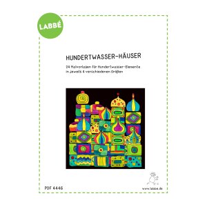 Hundertwasser Häuser - Malvorlagen