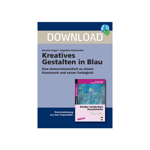 Kreatives Gestalten in Blau