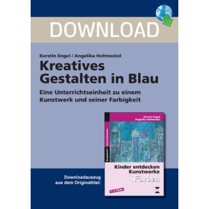 Kreatives Gestalten in Blau