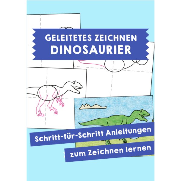 Geleitetes Zeichnen - Dinosaurier