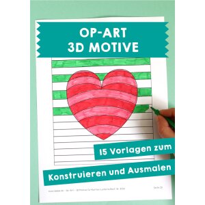 Op-Art 3D-Motive