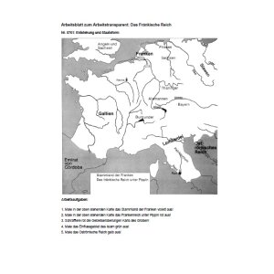 Das fränkische Reich  - Arbeitsblätter