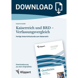 Kaiserreich und BRD -Verfassungsvergleich - Fertige...