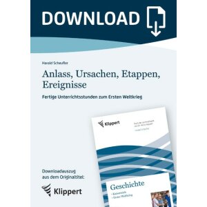 Anlass, Ursachen, Etappen, Ereignisse - Fertige...