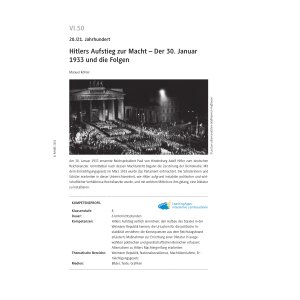 Hitlers Aufstieg zur Macht - Klasse 8