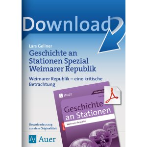 Weimarer Republik: eine kritische Betrachtung -...