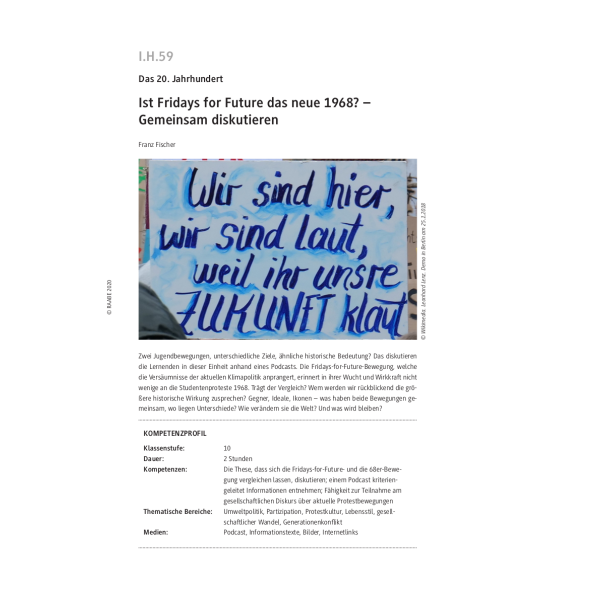 Ist Fridays for Future das neue 1968?