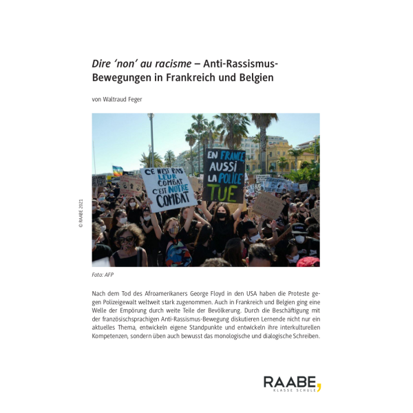 Anti-Rassismus-Bewegungen in Frankreich und Belgien