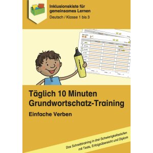 Einfache Verben - Tgl. 10 Minuten Grundwortschatz-Training