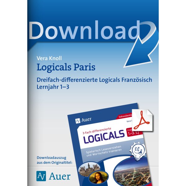 Paris - Dreifach-differenzierte Logicals Französisch