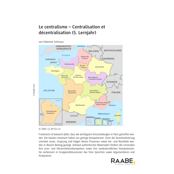 Le centralisme - Centralisation et décentralisation