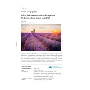 Visitez la Provence! Gestaltung einer Werbebroschüre