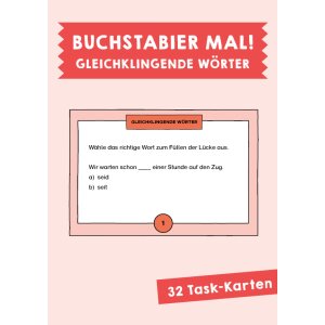 Gleichklingende Wörter - Multiple-Choice-Aufgaben