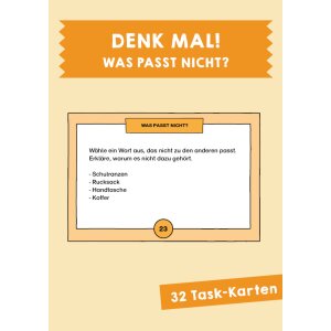 Was passt nicht? - Denk mal!