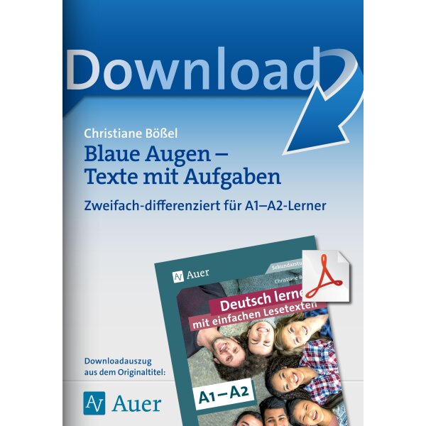 Lesetext Blaue Augen für DaZ-Lerner (A1/A2)