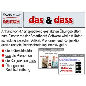 Smartboard Deutsch - Das oder Dass