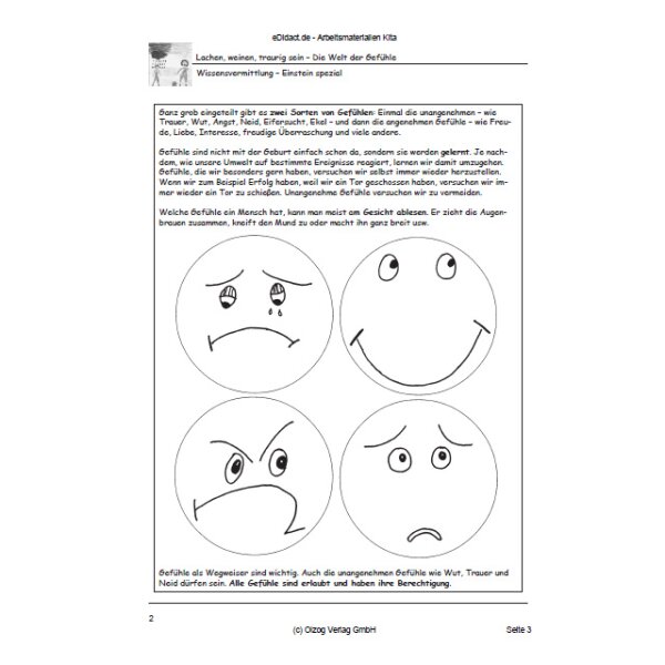 Lachen, weinen, traurig sein - Die Welt der Gefühle