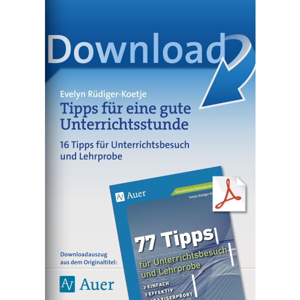 Tipps für eine gute Unterrichtsstunde