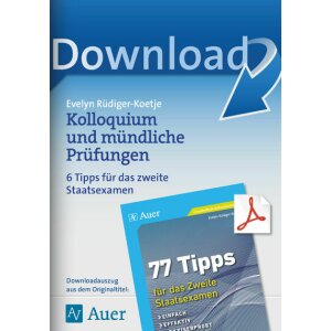 Kolloquium und mündliche Prüfungen