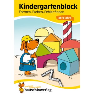 Kindergartenblock - Formen, Farben, Fehler finden