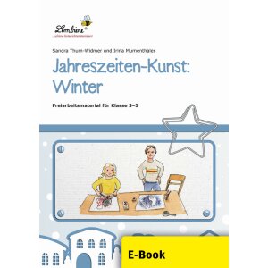Jahreszeiten-Kunst: Winter - Freiarbeit Klassen 3-5