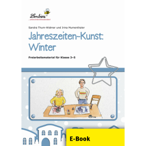 Jahreszeiten-Kunst: Winter - Freiarbeit Klassen 3-5