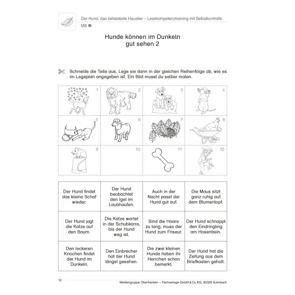 Der Hund, das beliebteste Haustier - Lesekompetenztraining 2.Klasse