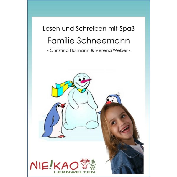 Lesen und Schreiben mit Spaß - Familie Schneemann