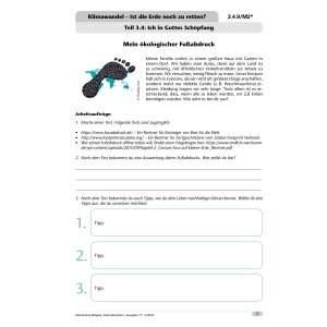 Klimawandel - Ist die Erde noch zu retten? Klassen 8-10