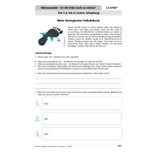 Klimawandel - Ist die Erde noch zu retten? Klassen 8-10