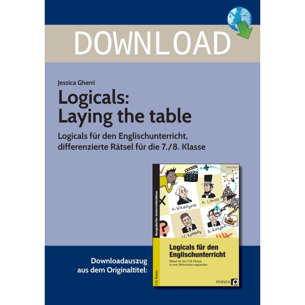 Laying the table - Logicals für den Englischunterricht Kl. 7/8