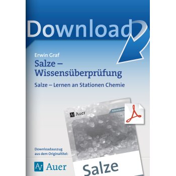 Salzen: Wissensüberprüfung - Chemie an Stationen